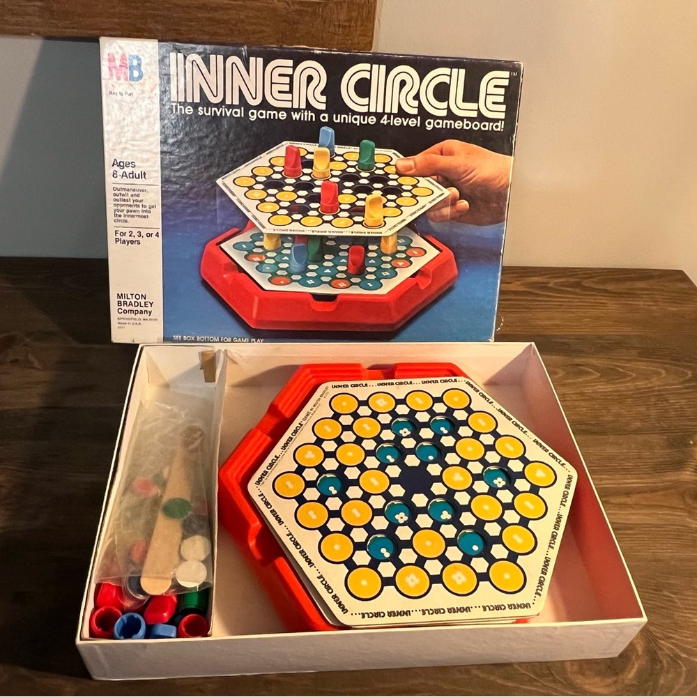 VINTAGE 1981 MILTON‎ BRADLEY INNER CIRCLE BOARD GAME COMPLETE